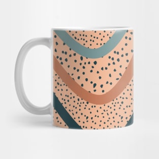 Flowy Abstract Polka Dots Mug